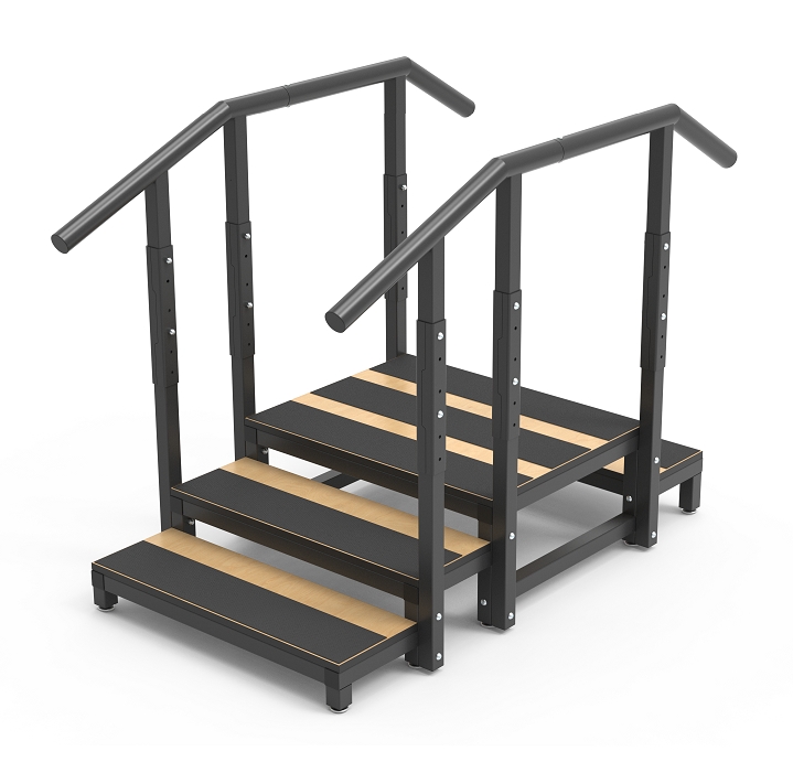 Knock Down Package-Square tube simple Two-Sided High Low Staircase-8205M