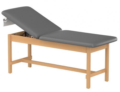 CLINIC-2 SERIES HARDWOOD LEG SUPPORT TREATMENT TABLES WITH BACKREST