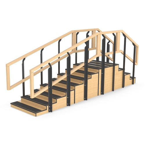 Professional Convertible Rehabilitation Training Stair, Medical Stair Trainer for Post-Surgery Mobility Recovery