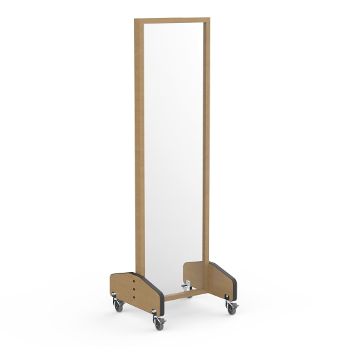 Mobile Medical Physiotherapy Treatment Mirror, Wheeled Rehab Training Mirror for Patient Posture & Gait Correction