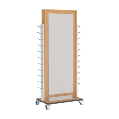 Elements Weight Rack Combo with Mirror and Casters